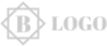 B Logo, company branding image.